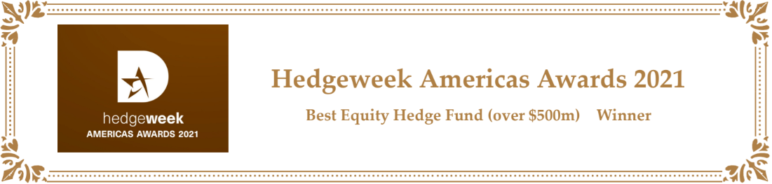 Hedgeweek Americas Awards 2021 : Best Equity Hedge Fund (over $500m) - WINNER